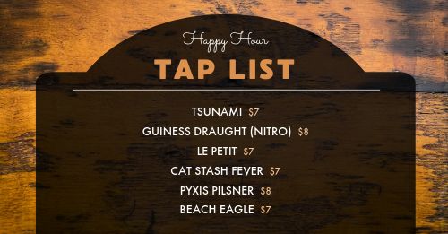 Rustic Tap List FB Post page 1 preview