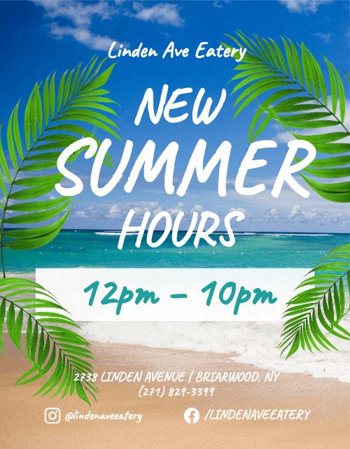 Summer Hours Sign