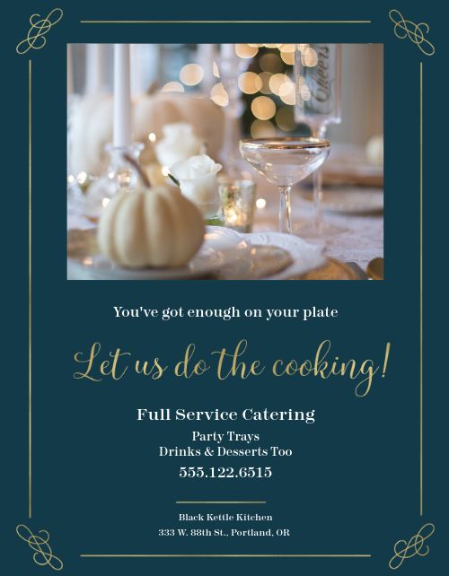 Winter Catering Flyer