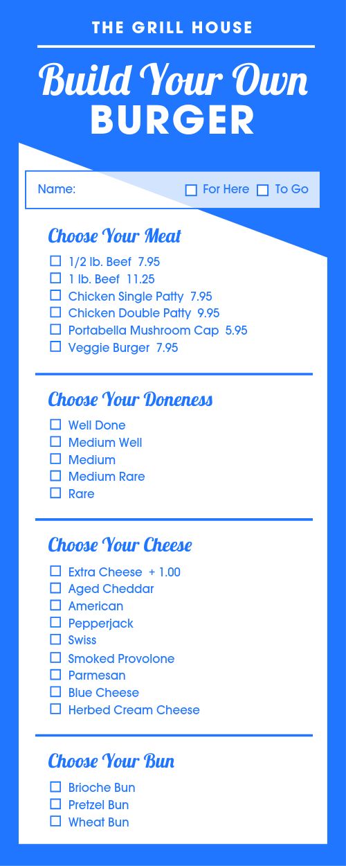 Build Burger Half Page Menu Template by MustHaveMenus