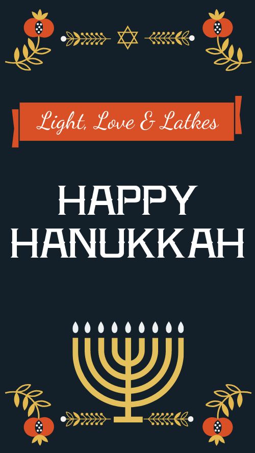 Festive Hanukkah Instagram Story