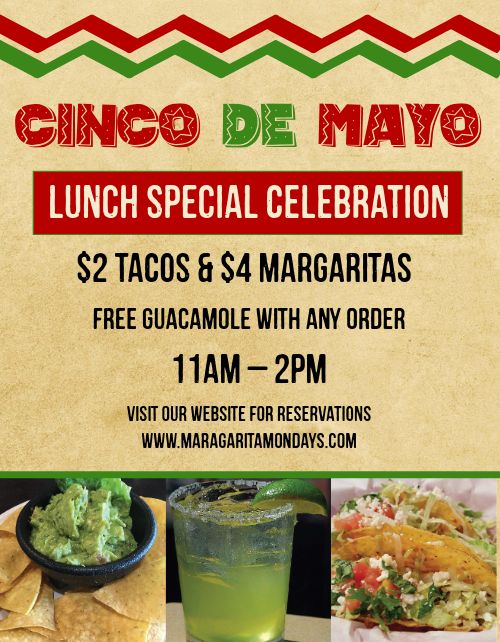 Cinco De Mayo Lunch Flyer page 1 preview