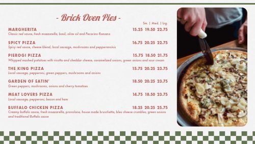 Pizzeria Digital Menu Board