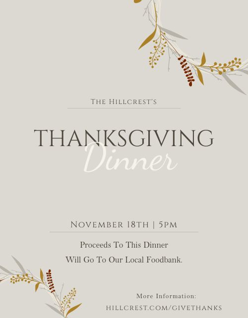 Grey Thanksgiving Flyer page 1 preview