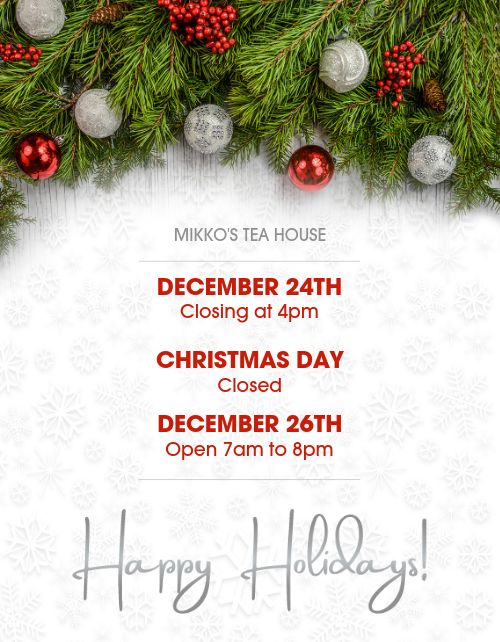 Christmas Hours Flyer page 1 preview