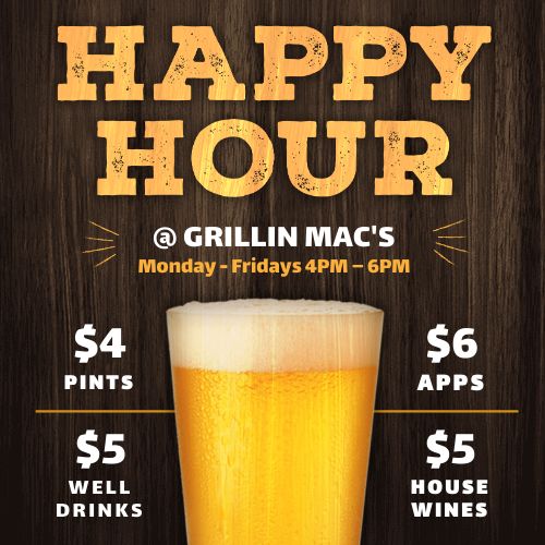 Happy Hour Draft Instagram Post Free Template by MustHaveMenus