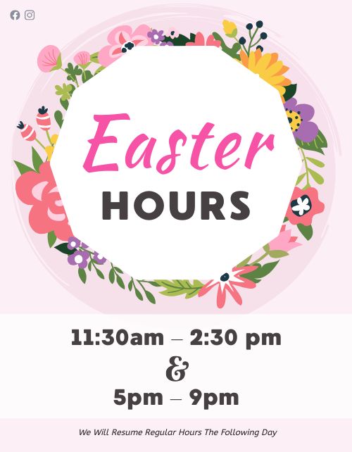 Dynamic Easter Hours Flyer