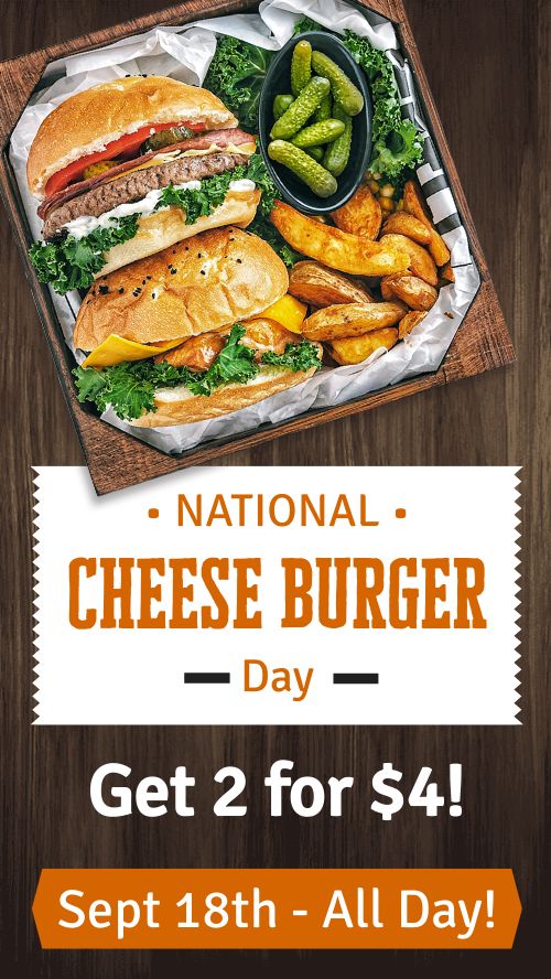 Cheeseburger Day Facebook Story