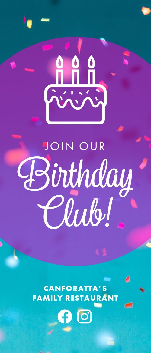 Birthday Club Rack Card