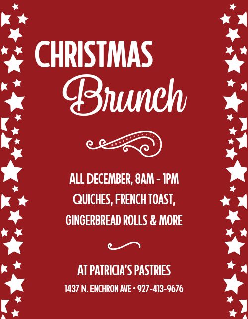 Christmas Brunch Flyer page 1 preview