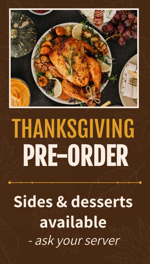 Thanksgiving Preorder Digital Signage Screen Vertical