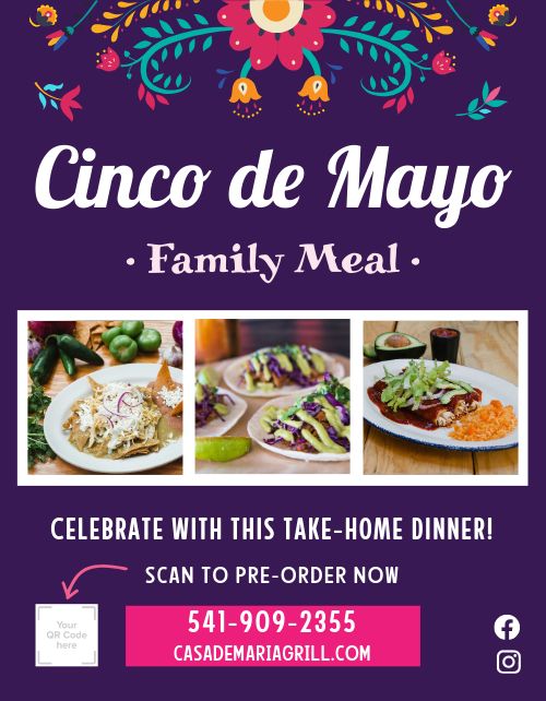Cinco De Mayo Family Meal Flyer page 1 preview