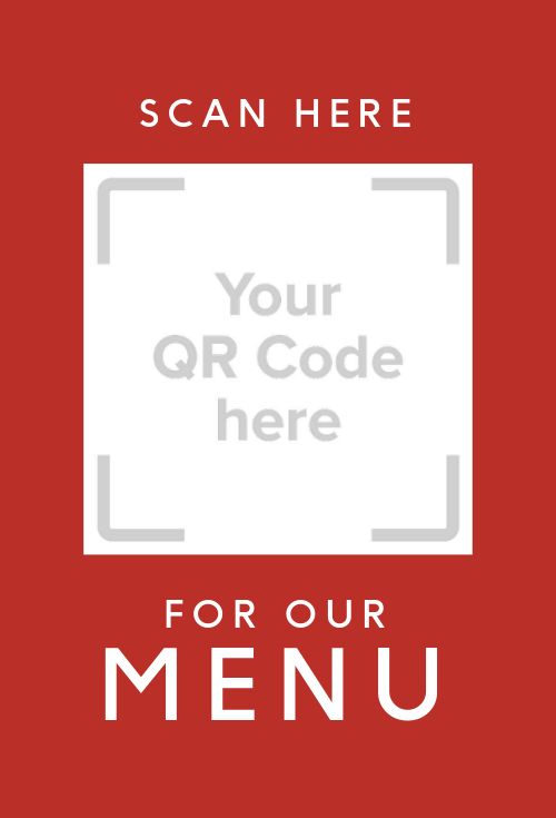 QR Code Menu Table Card