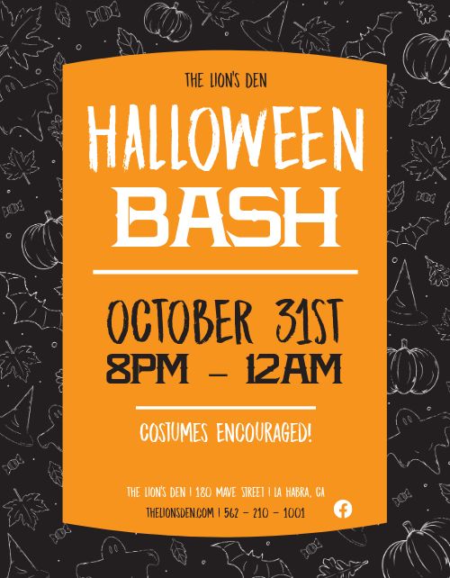 Halloween Event Flyer page 1 preview