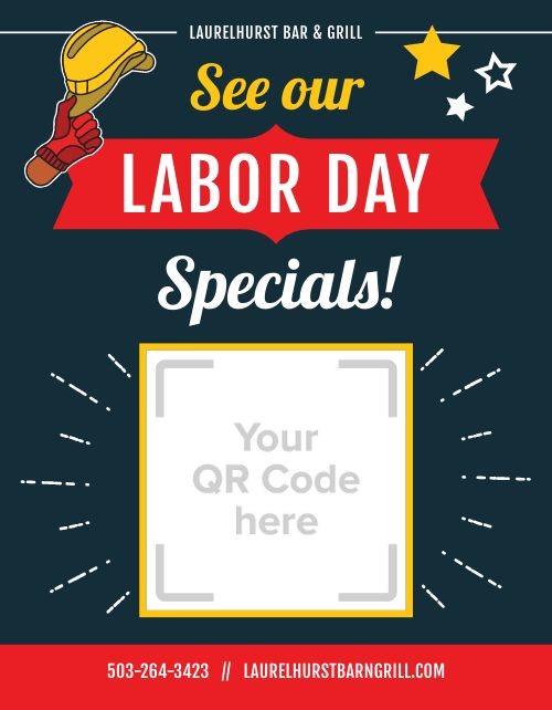 Labor Day Specials Flyer page 1 preview