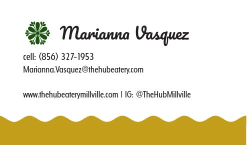 Marigold Monogram Business Card