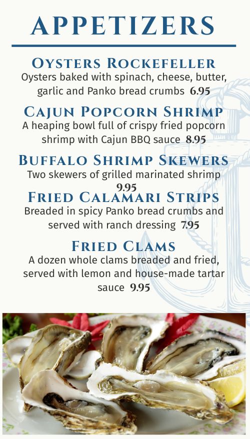 Elevated Seafood Digital Menu Display