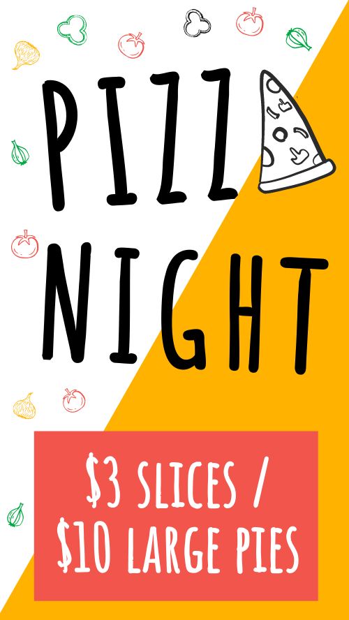 Pizza Night FB Story page 1 preview