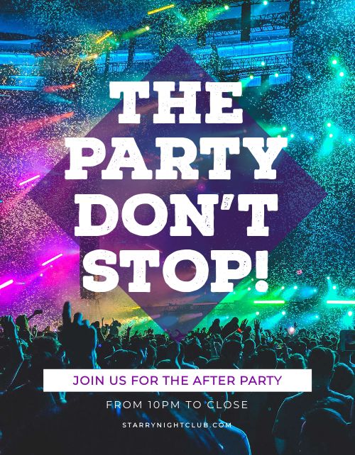 Electric After Party Flyer