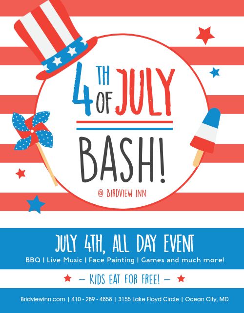 Fourth of July Bash Flyer page 1 preview