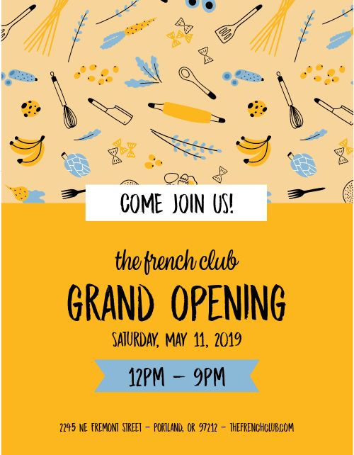 Grand Opening Announcement Flyer