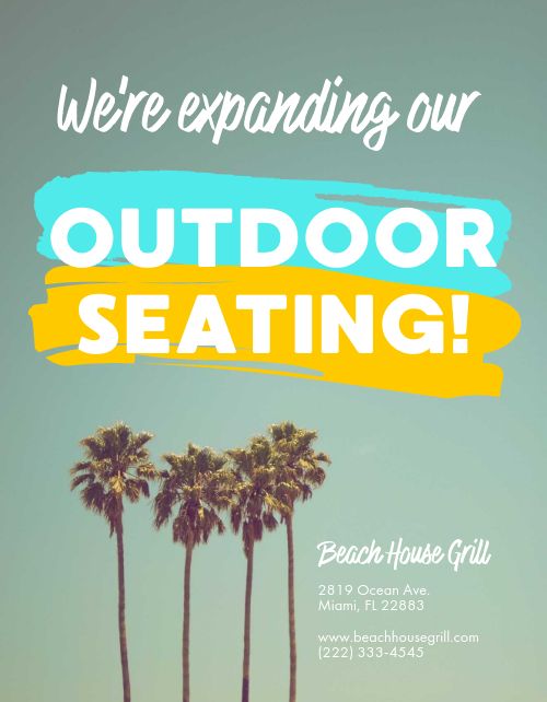 Outside Seating Flyer