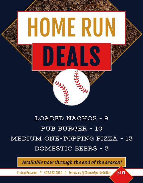 Baseball Specials Flyer page 1 preview