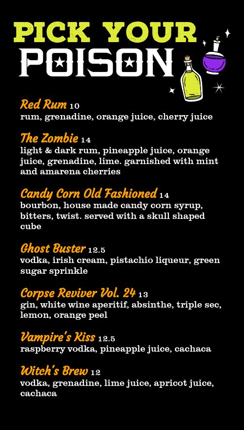 Vertical Restaurant Halloween Digital Menu Board