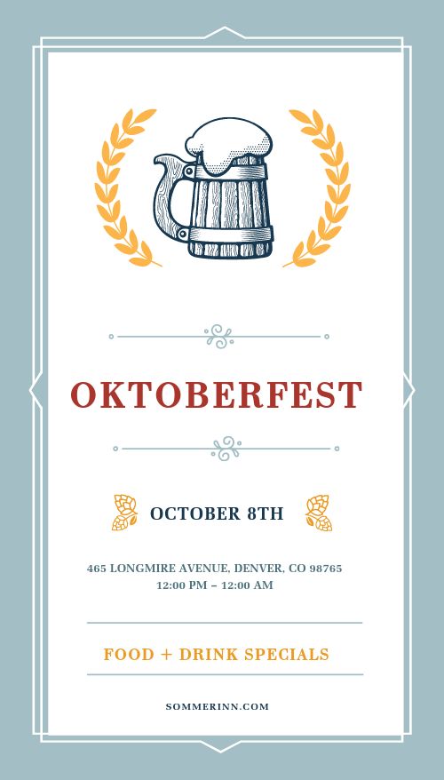 Oktoberfest Party Digital Poster