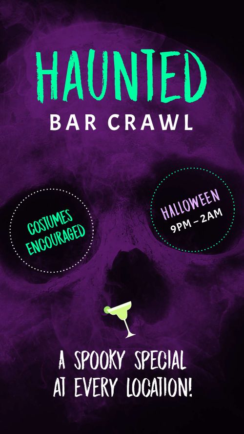 Bar Crawl Halloween FB Story