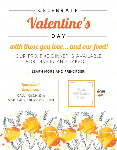 Celebrate Valentines Day Flyer