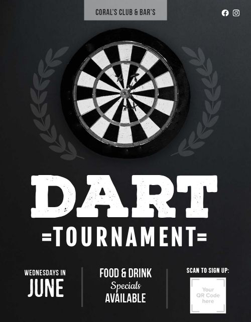 Dart Tournament Flyer