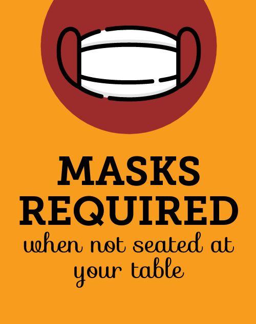 Restaurant Mask Poster