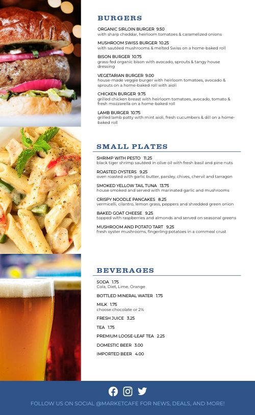 Market Cafe Family Menu page 2 preview