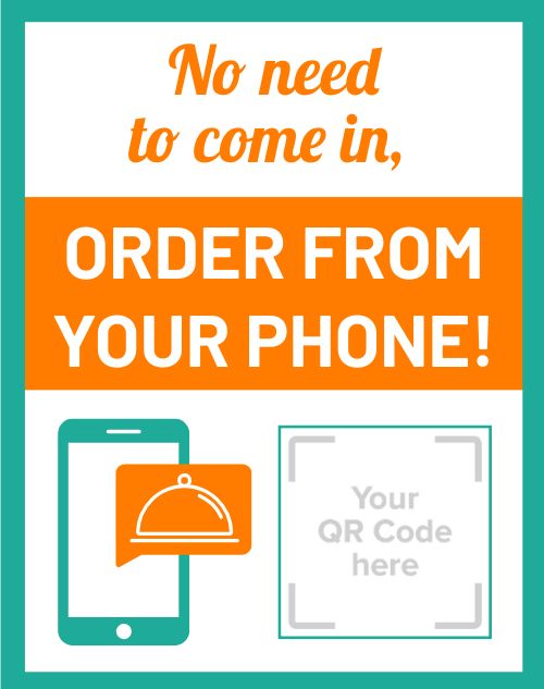 Order Online Sandwich Board Template by MustHaveMenus