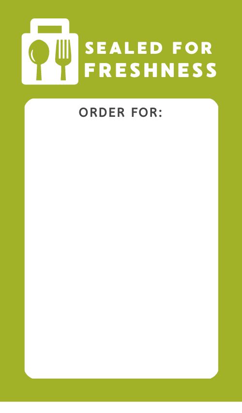 Freshness Takeout Seal page 1 preview