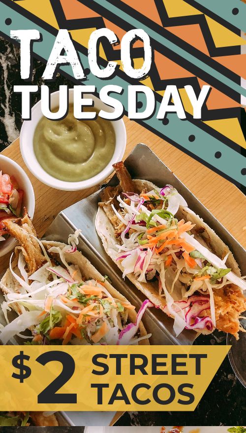 Aztec Pattern Taco Tuesday Digital Signage