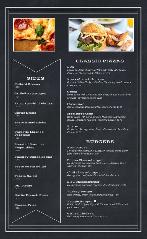 American Eatery Menu page 2 preview