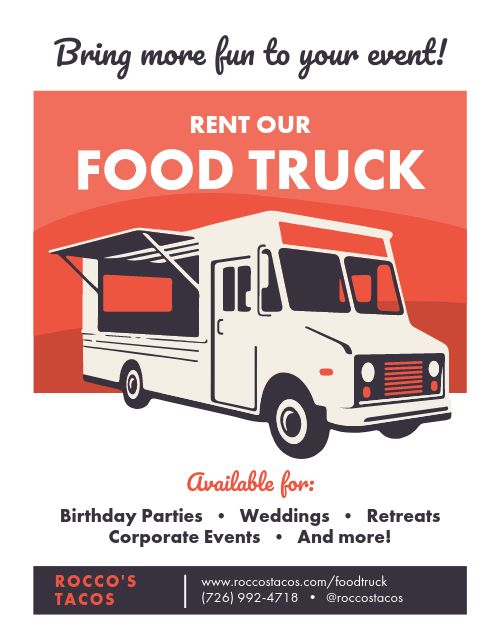 food truck flyer template