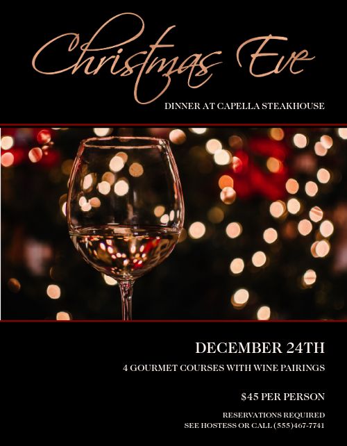 Christmas Dining Flyer