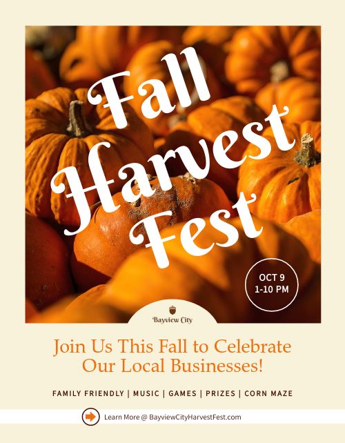Fall Pumpkin Festival Flyer page 1 preview