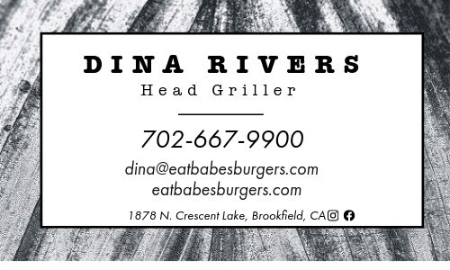Best Burger Business Card page 2 preview
