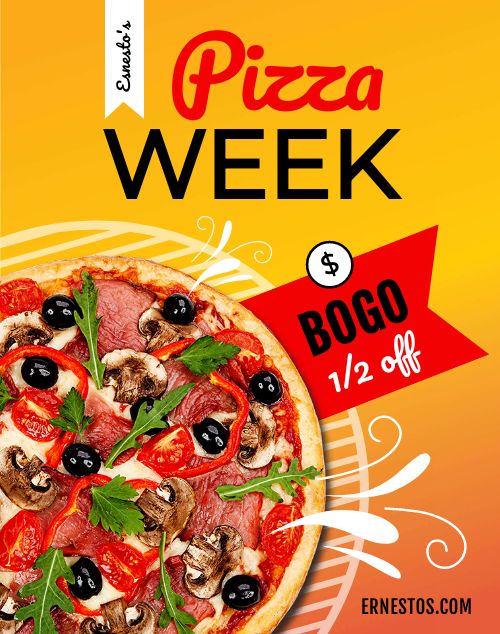 BOGO Pizza Poster