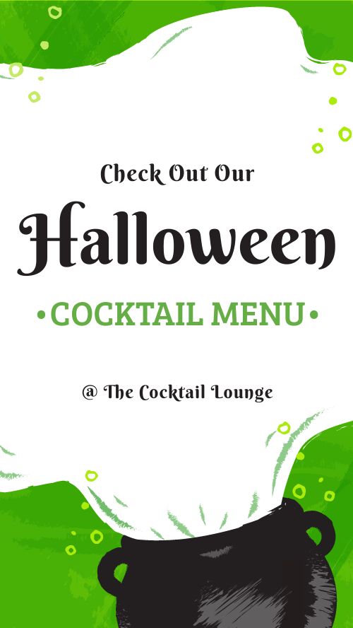 Halloween Cocktail Facebook Story
