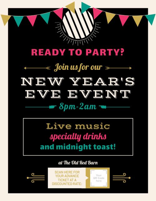 New Years Eve Event Signage