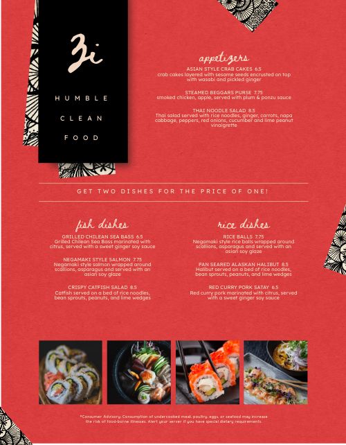 Thai Seafood Menu Design Template by MustHaveMenus