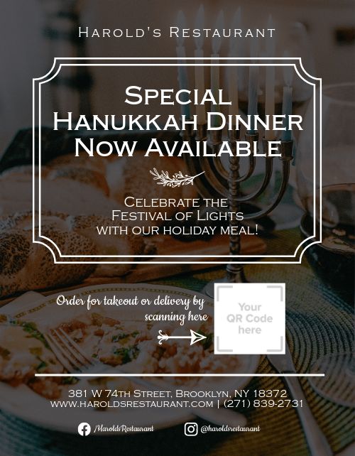 Hanukkah Specials Flyer