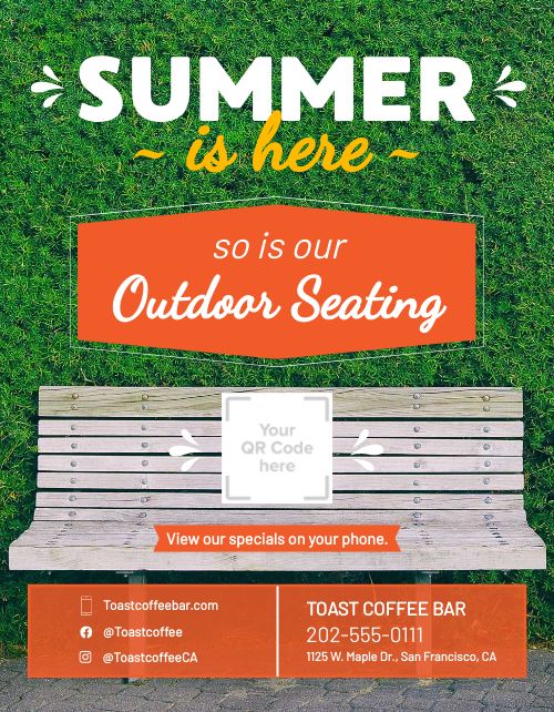 Summer Seating Signage page 1 preview