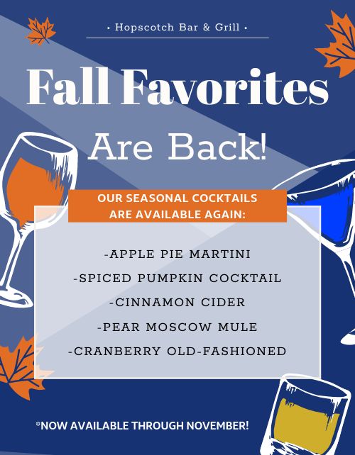 Fall Drink Flyer page 1 preview