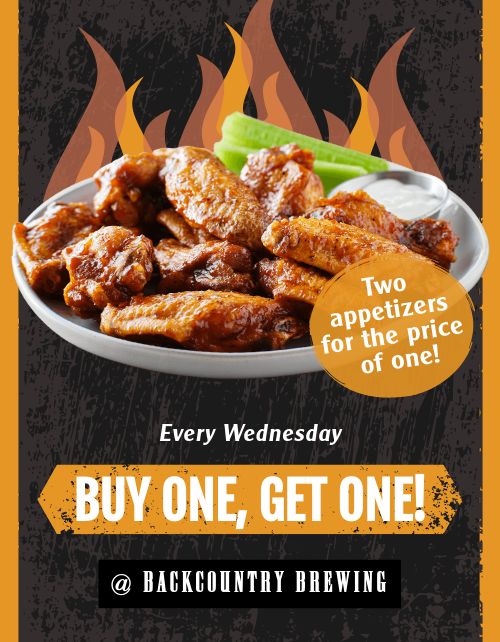 Wings Specials Flyer page 1 preview